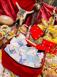 La valise magique, la valise magique de richesse